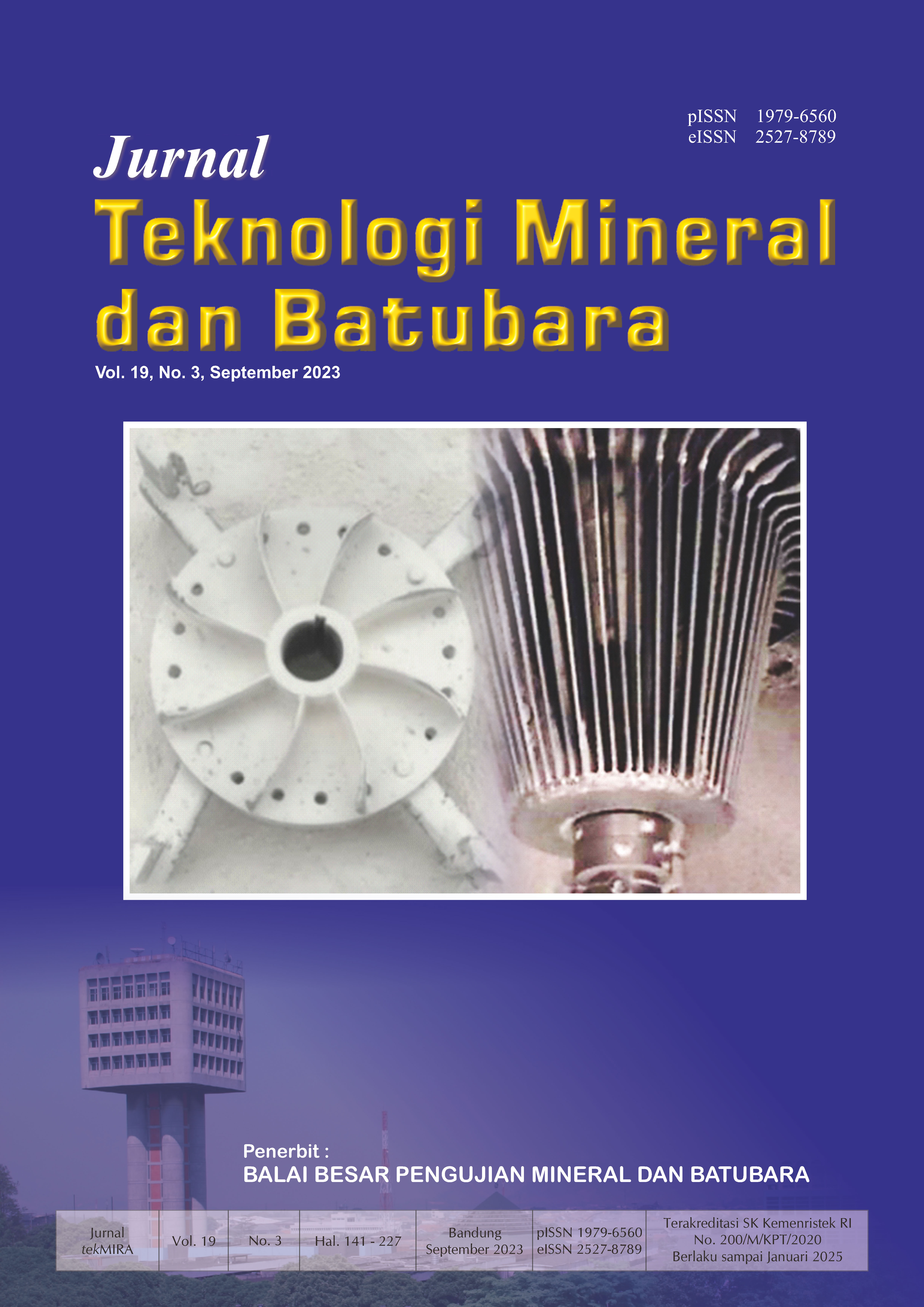 Jurnal Teknologi Mineral dan Batubara Edisi September 2023