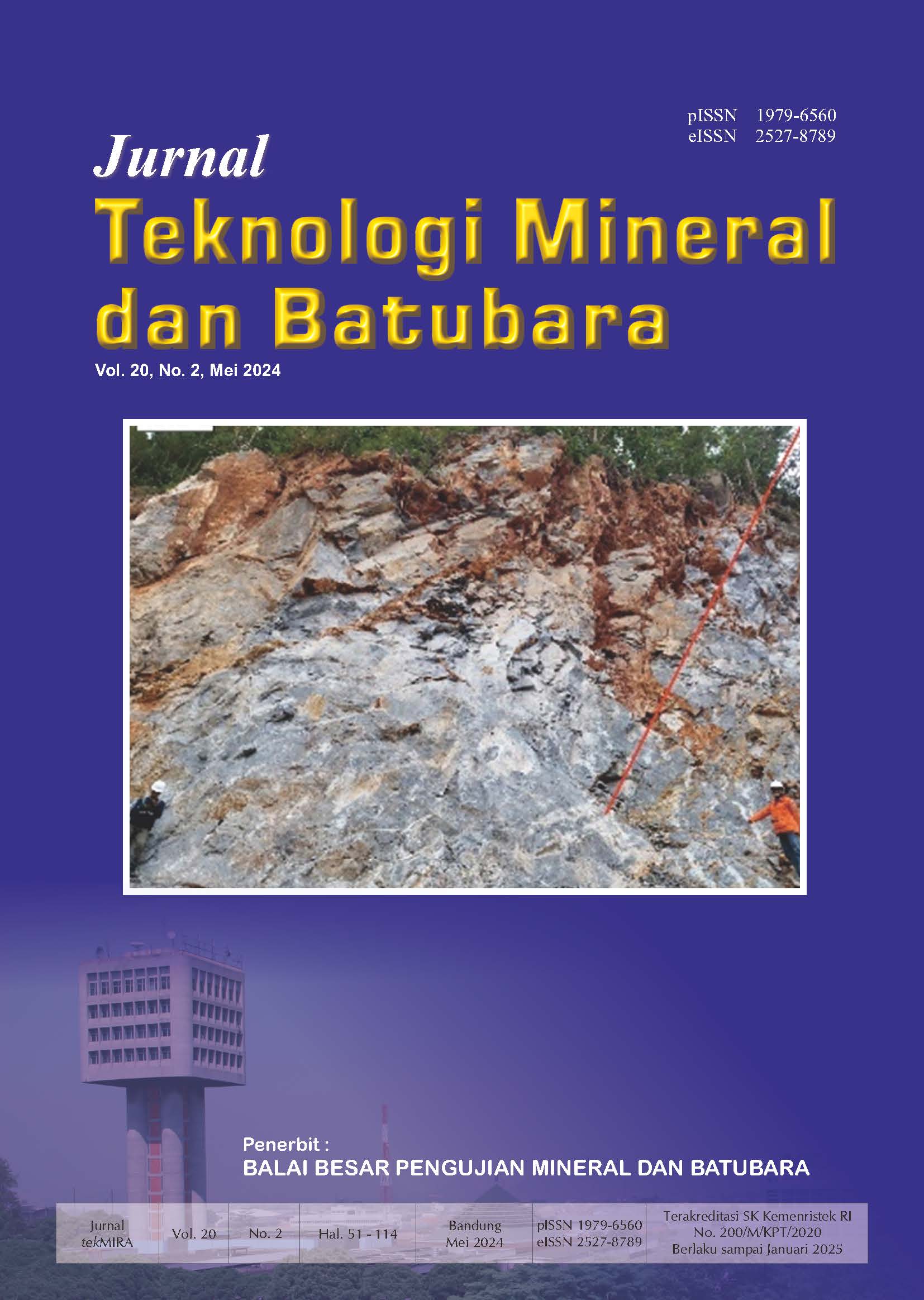 Jurnal Teknologi Mineral dan Batubara Edisi Mei 2024