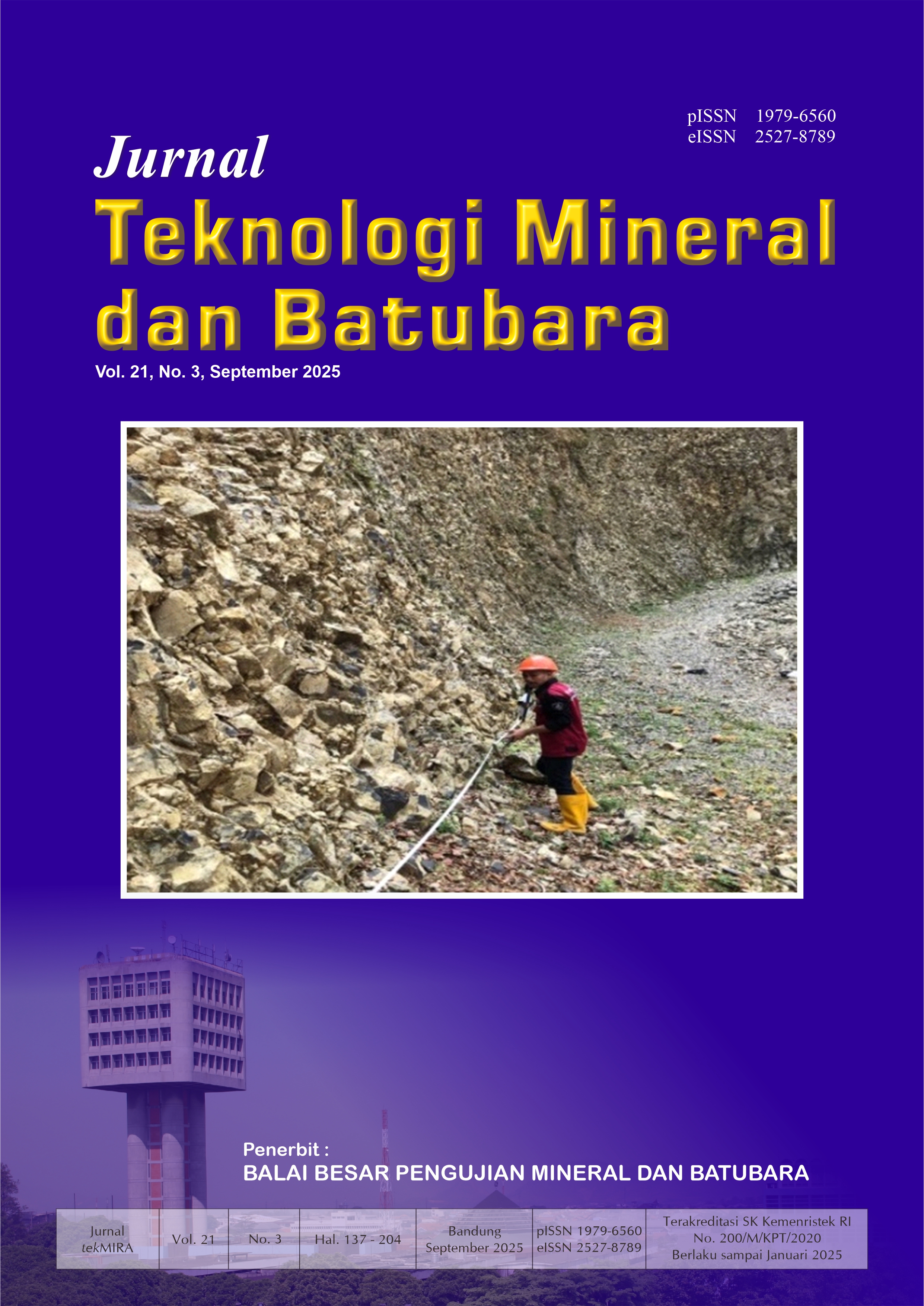 Jurnal Teknologi Mineral dan Batubara Vol. 21 No. 3, September 2025