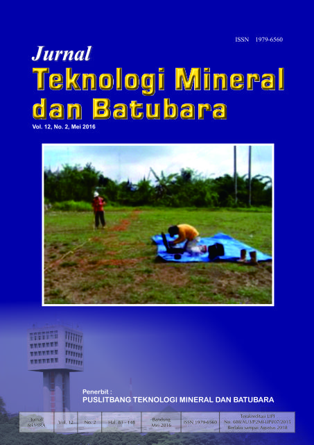 Lihat Vol 12 No 2 (2016): Jurnal Teknologi Mineral dan Batubara Edisi Mei 2016