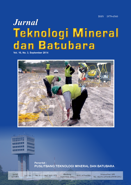 Lihat Vol 10 No 3 (2014): Jurnal Teknologi Mineral dan Batubara Edisi September 2014