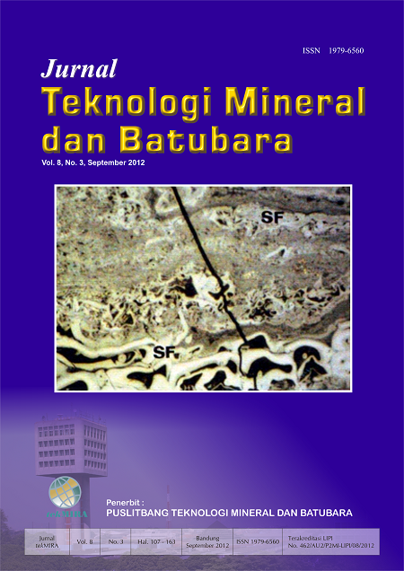 Lihat Vol 8 No 3 (2012): Jurnal Teknologi Mineral dan Batubara Edisi September 2012