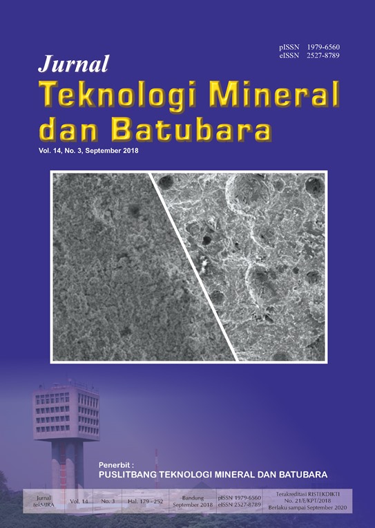 Lihat Vol 14 No 3 (2018): Jurnal Teknologi Mineral dan Batubara Edisi September 2018